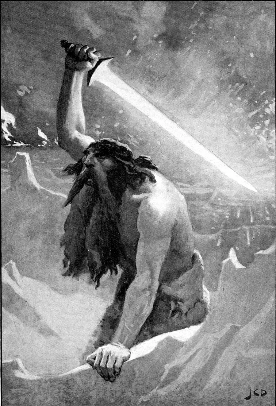 The Giant with the Flaming Sword