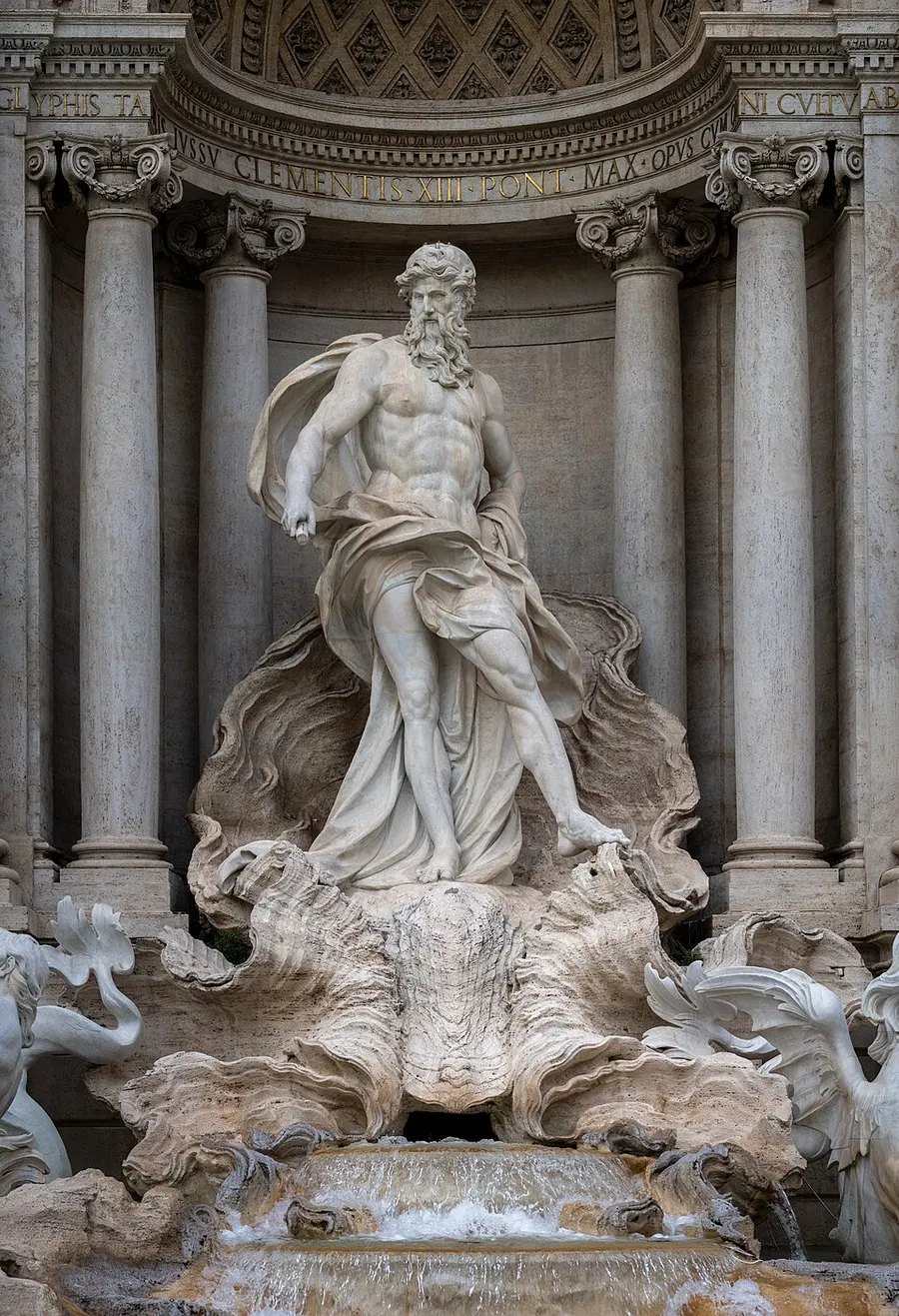Oceanus at the Trevi Fountain